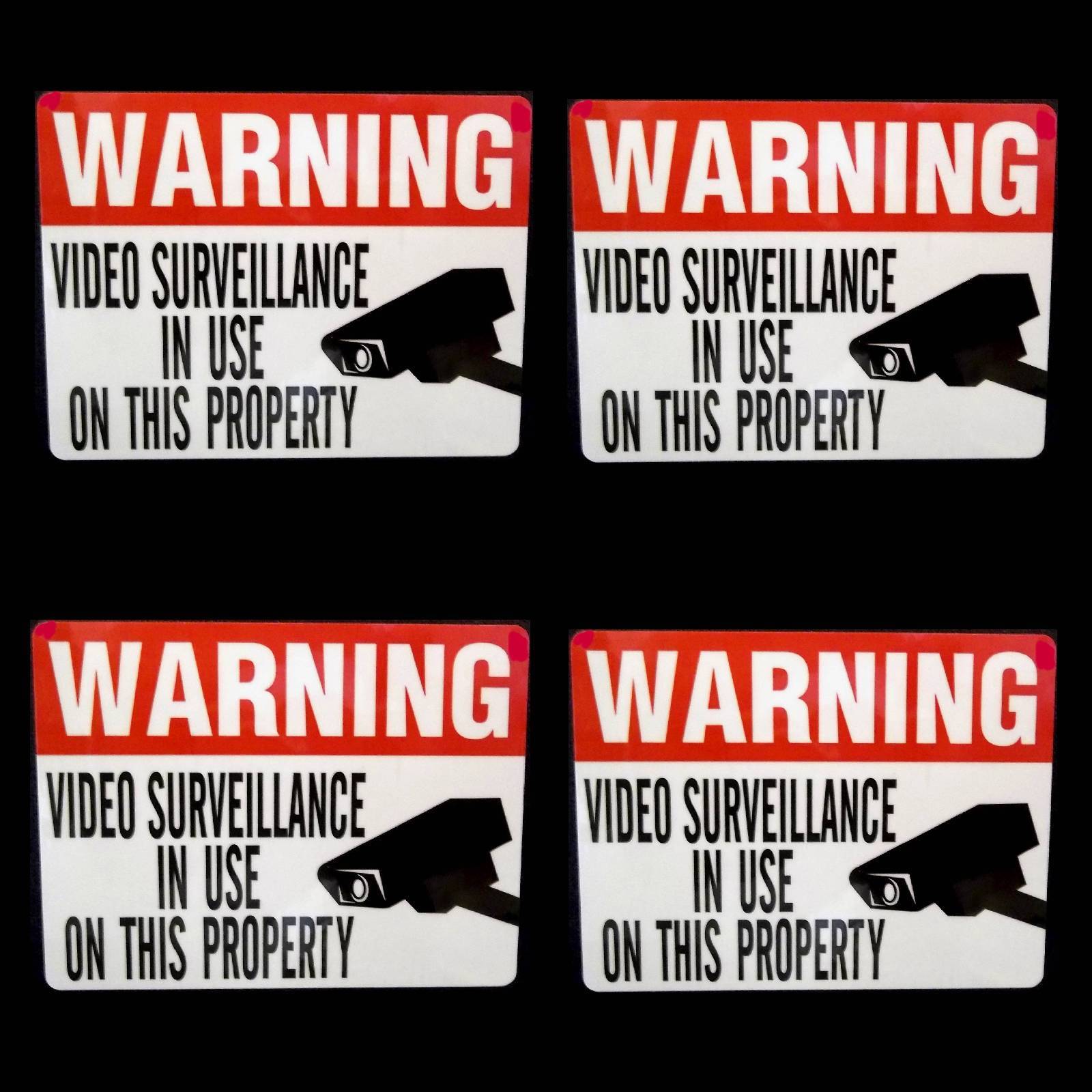 LOT OF SECURITY CCTV CAMERA WARNING CAMERAS STICKERS NR gallery