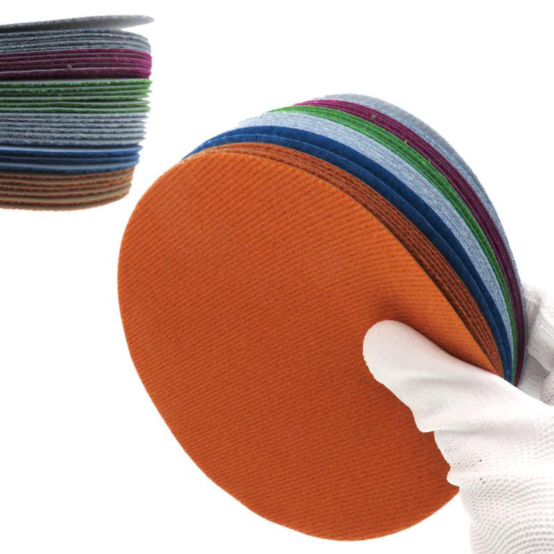 150mm -6" Inch Flocking Wet Water Sanding Discs Hook and Loop Sandpaper Pads gallery