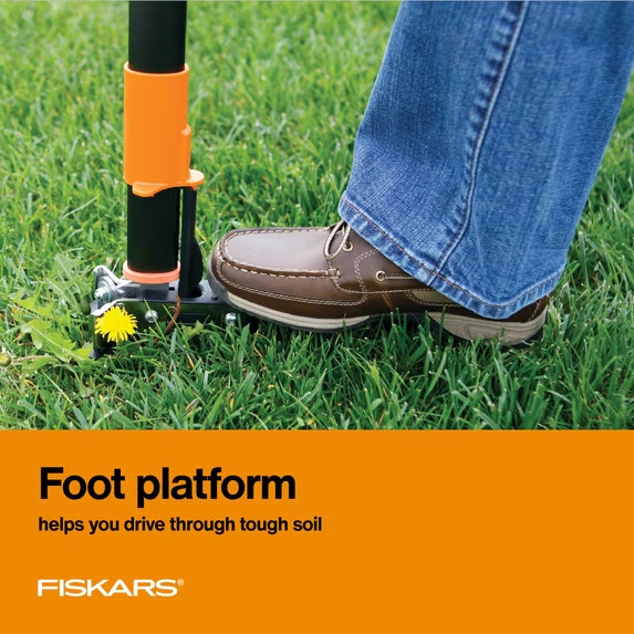 Fiskars 3-Claw Stand Up Weeder, 39" Ergonomic Handle with Easy-Eject gallery