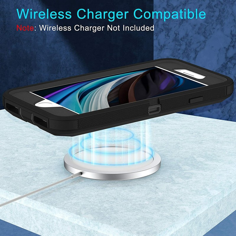 For Apple iPhone 6 7 8 Plus SE 2nd 3rd Shockproof Case Cover + Screen Protector gallery
