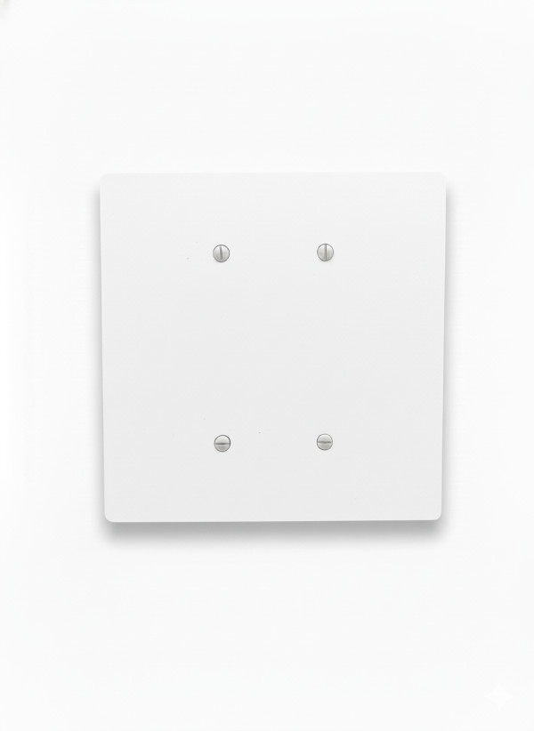 Oversized Blank Electrical Cover Wall Plate 6x6 Jumbo Large 2-Gang USA Made gallery