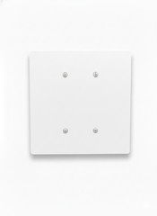 Oversized Blank Electrical Cover Wall Plate 6×6 Jumbo Large 2-Gang USA Made
