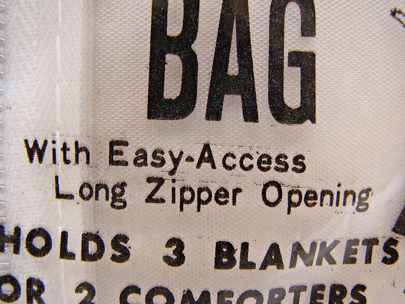 Closet Aids Jumbo Blanket Bag Storage Easy Access Long Zipper Opening 3 Blankets gallery