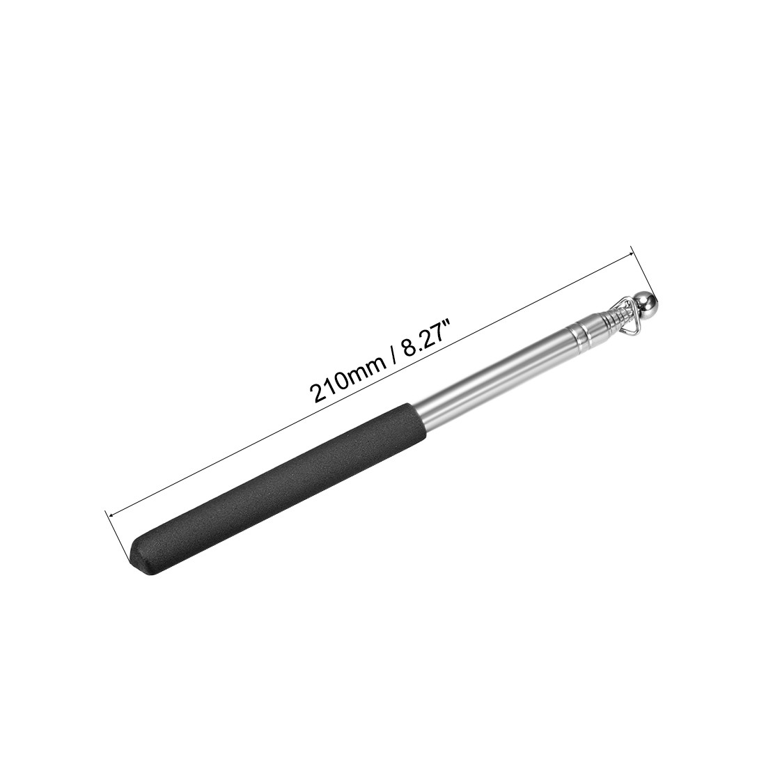 3.28FT/1M, Handheld Flagpoles, Guide Flag Pole,Black 2pcs gallery