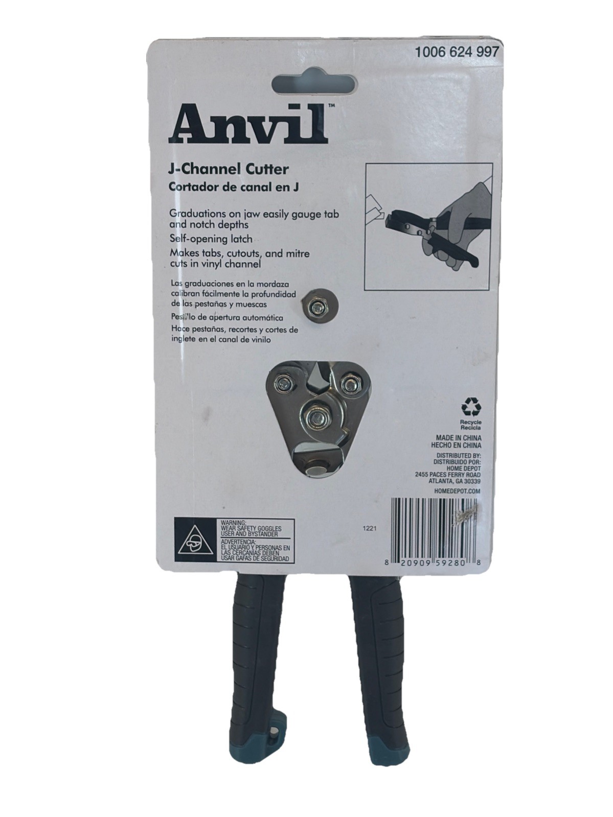 Anvil J-Channel Cutter 5/8” 16 mm Makes Tabs Miters And Cutouts In Vinyl Channel gallery