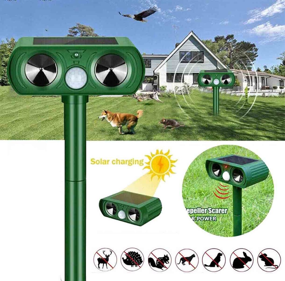 For Ultrasonic Mouse Repellent Squirrel Repeller Rodent Detector Rat Deter US