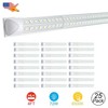 25 Pack 4 Foot Shop Ceiling Led Light 72W 7200Lm 6500K Daylight V Shaped Clear gallery