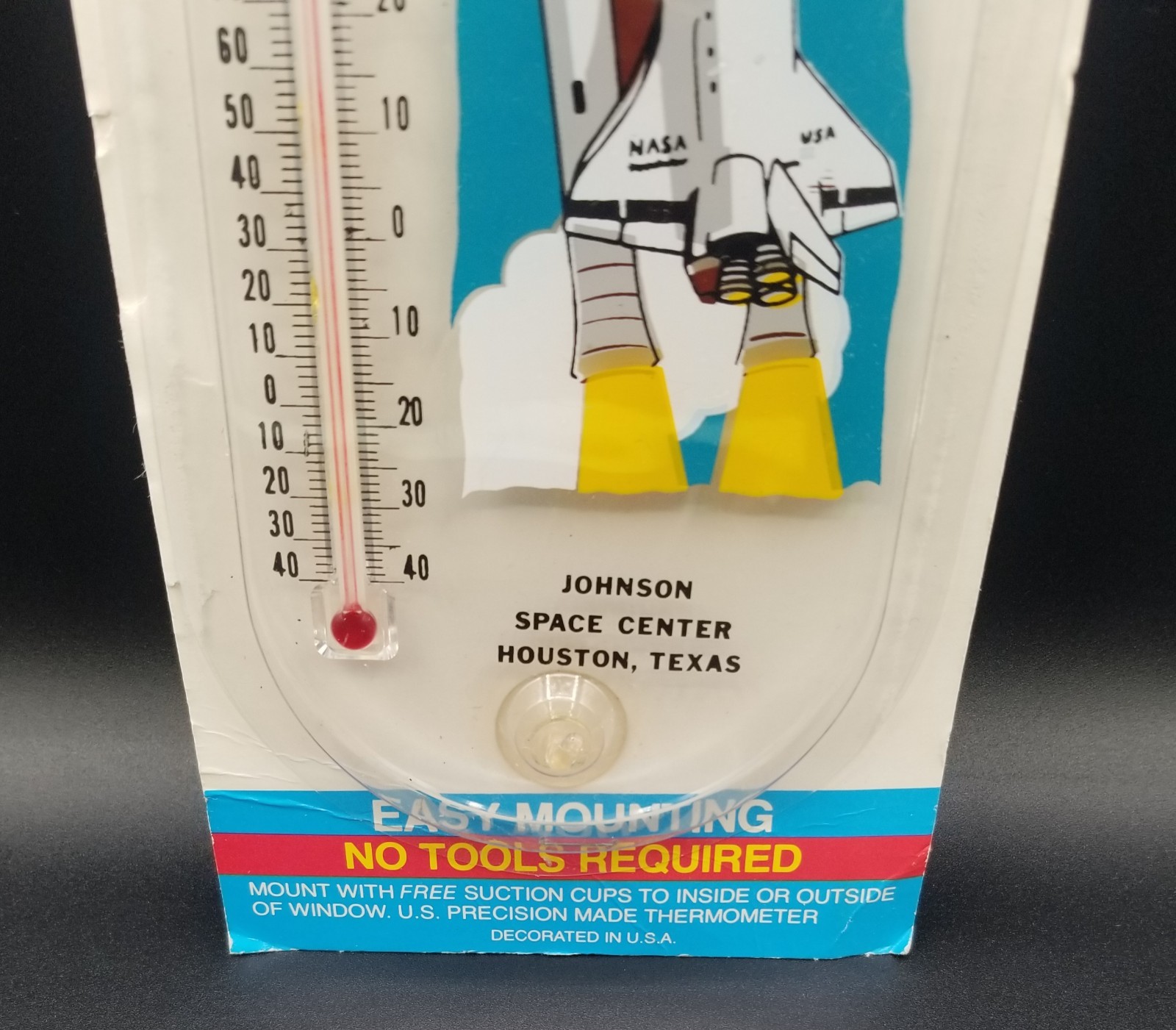 Johnson Space Center Houston, Texas Vintage Indoor/Outdoor Thermometer gallery