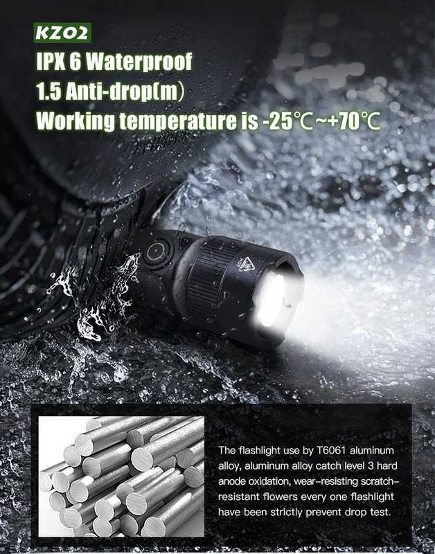 Rechargeable 1000LM LED Flashlight Tactical Police Super Bright Torch Zoomable gallery