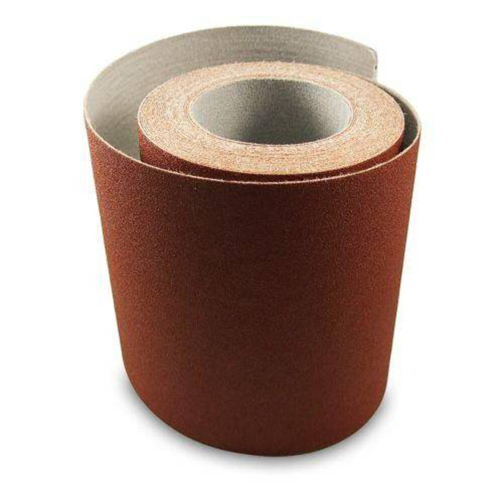 6 Inch X 75 Foot Premium Loop (Felt) Backed Ready-to-Cut Cloth Sanding Roll for gallery