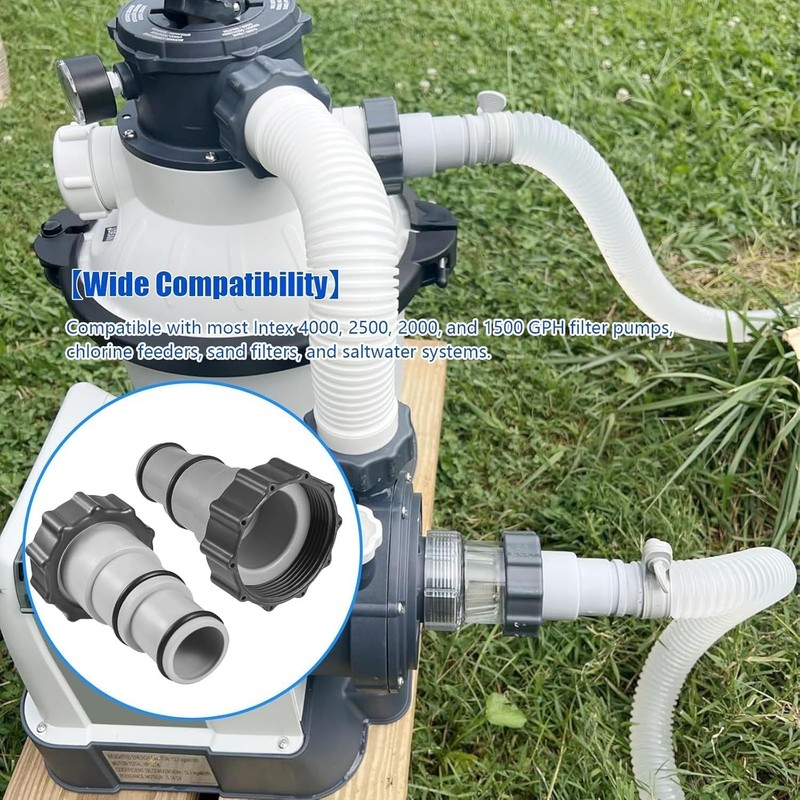 Universal Pool Hose Connector Set - Secure & Leak-Free for Above Ground Pools gallery
