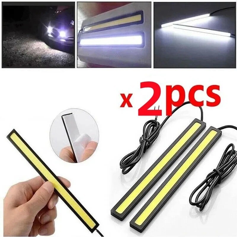 2PCS 17cm LED DRL Daytime Running Lights COB Waterproof Fog Lamp Car gallery