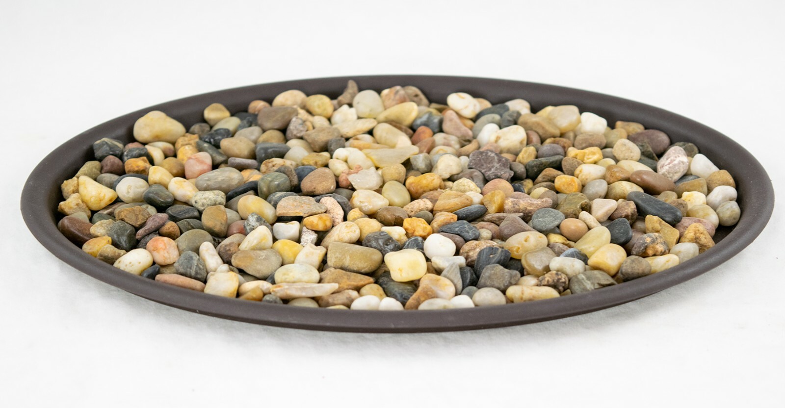 1 Oval Black Plastic Humidity Tray for Bonsai Tree + Rock - 10.75"x 7.5"x 0.5" gallery
