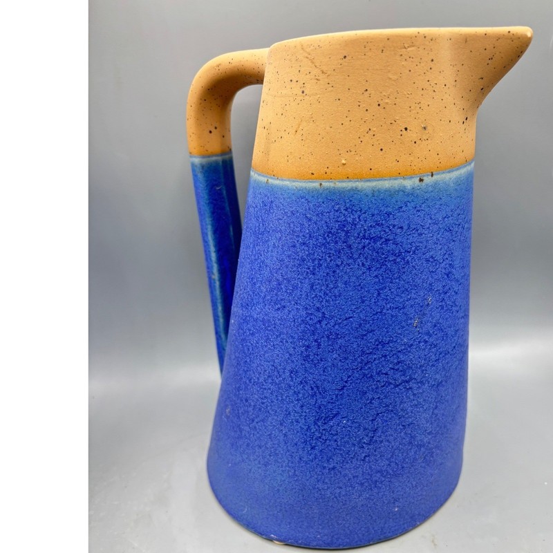 Threshold Modern Handcrafted Blue Speckled Stoneware Pitcher Ceramic Art Pottery gallery