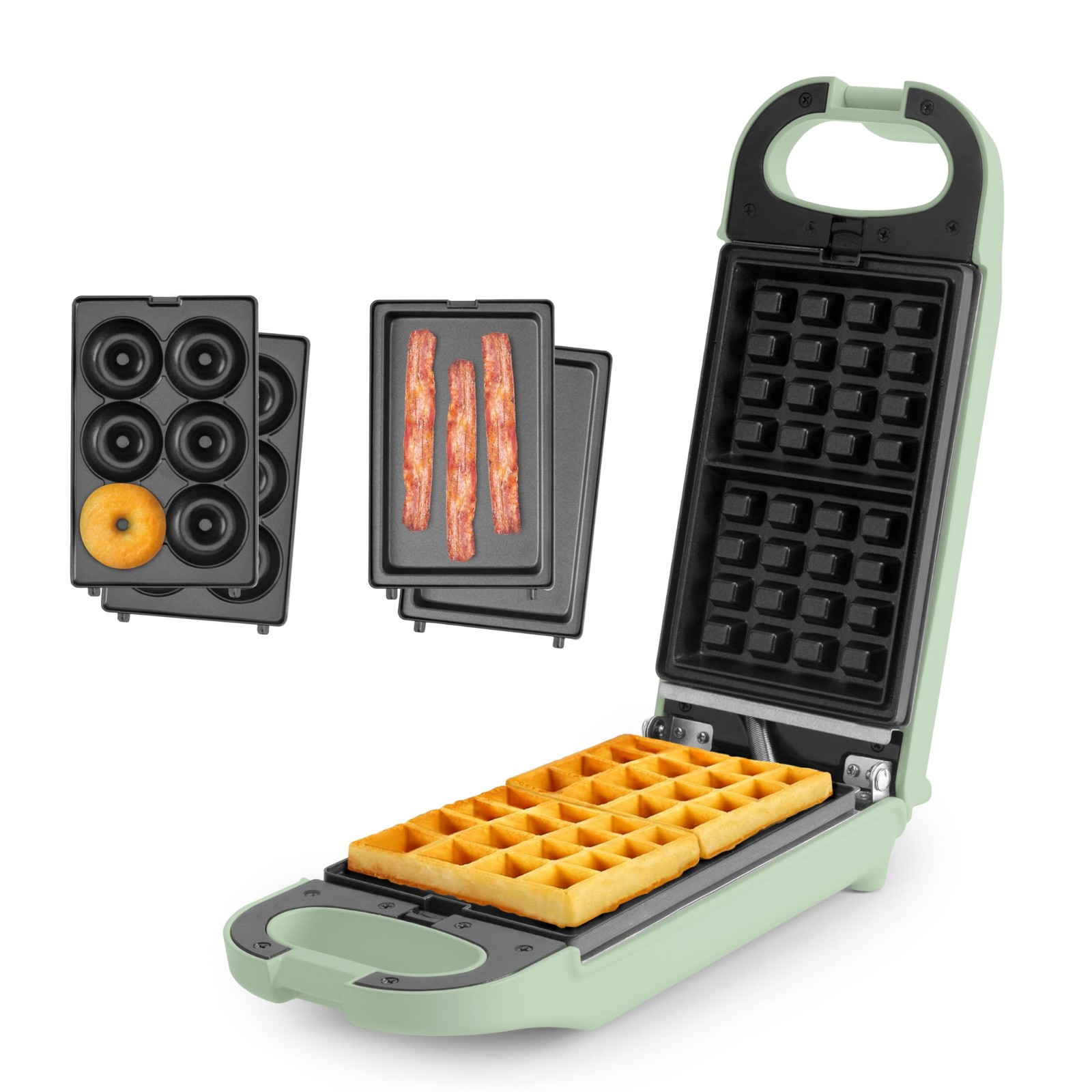 ® Swap & Flip Waffle Maker with Removable Plates 3-in-1 Panini Press Mini Don... gallery