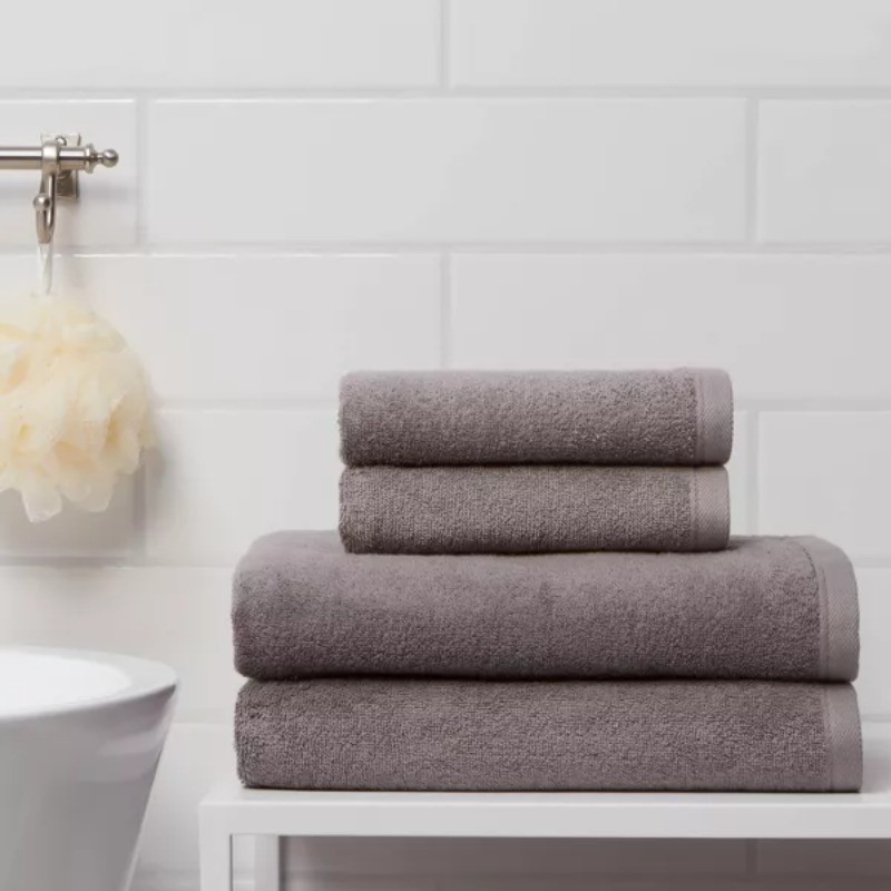 4pk Antimicrobial Assorted Bath and Hand Towel Set gallery