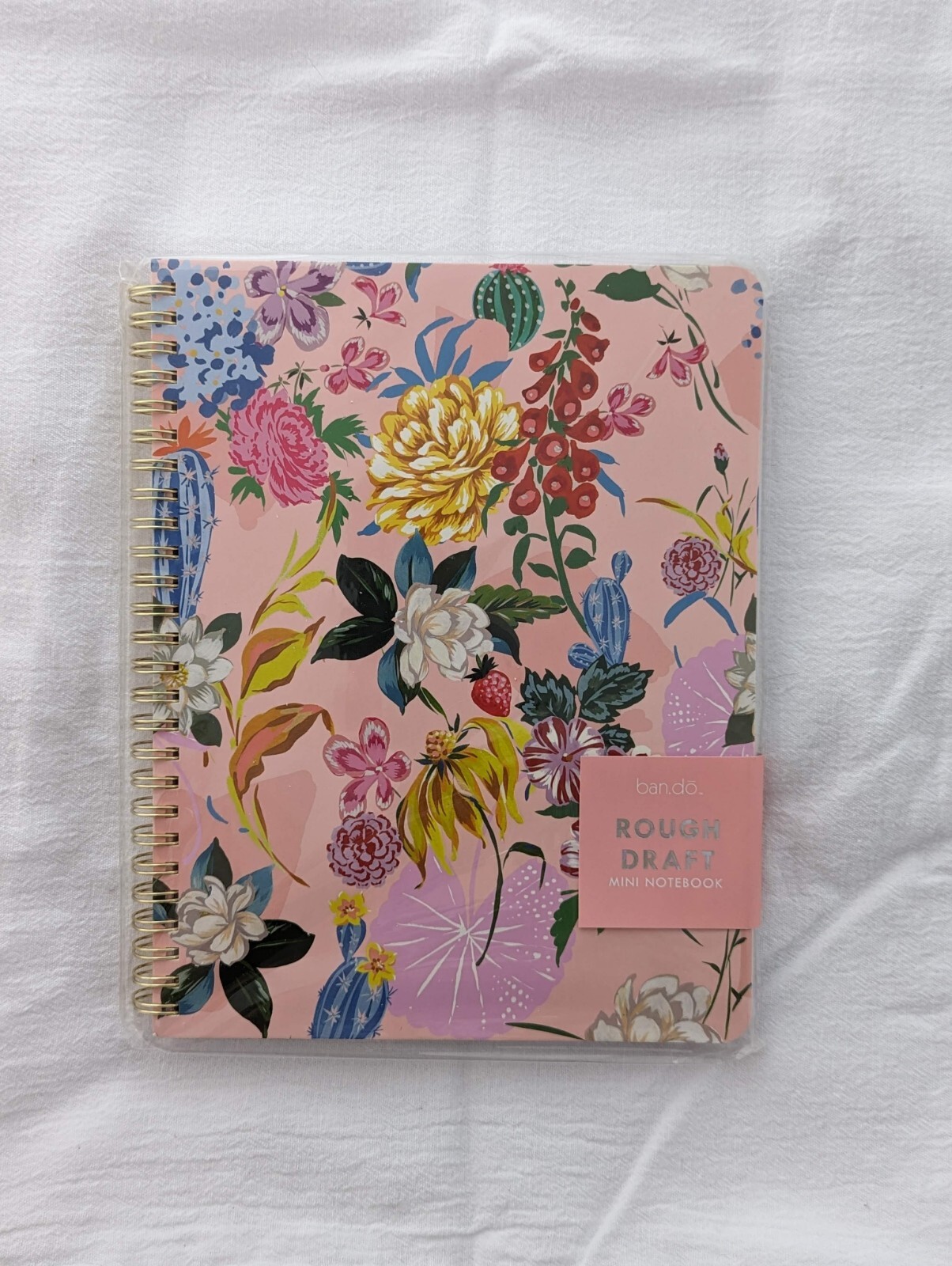 Spiral Notebook ban.do Rough Draft Mini Notebook 9" x 7", Garden Party gallery