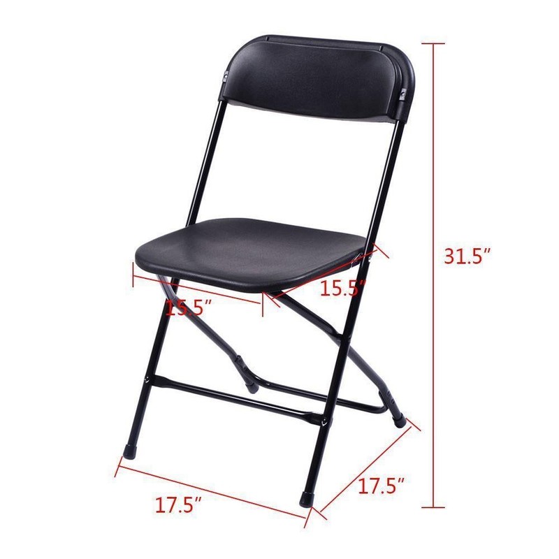 (5 to 25 PCS) Folding Plastic Stackable Chairs for Home Garden Wedding Party gallery