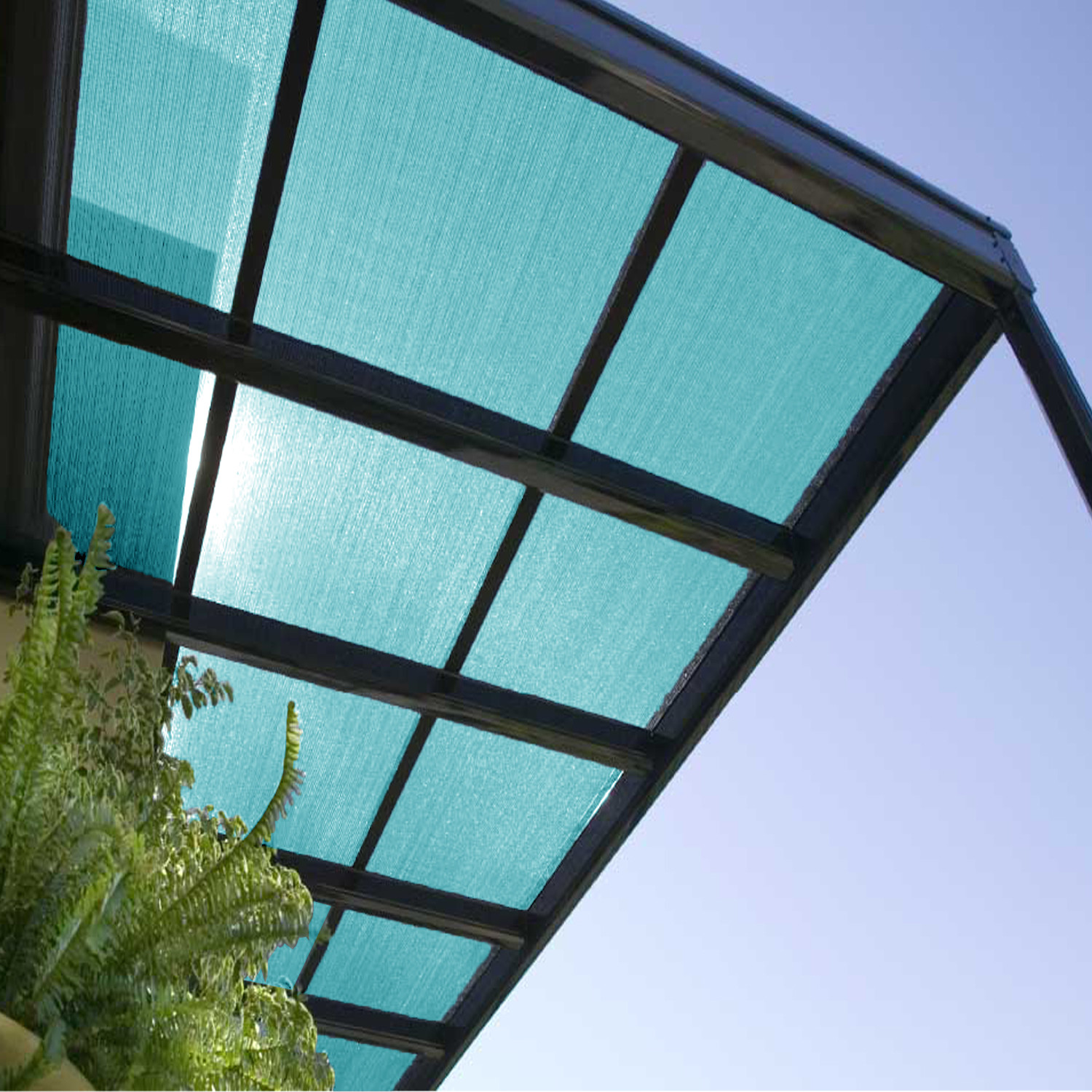 Turquoise Custom 6' FT Fabric Roll Shade Cloth Fence Outdoor Windscreen Privacy gallery