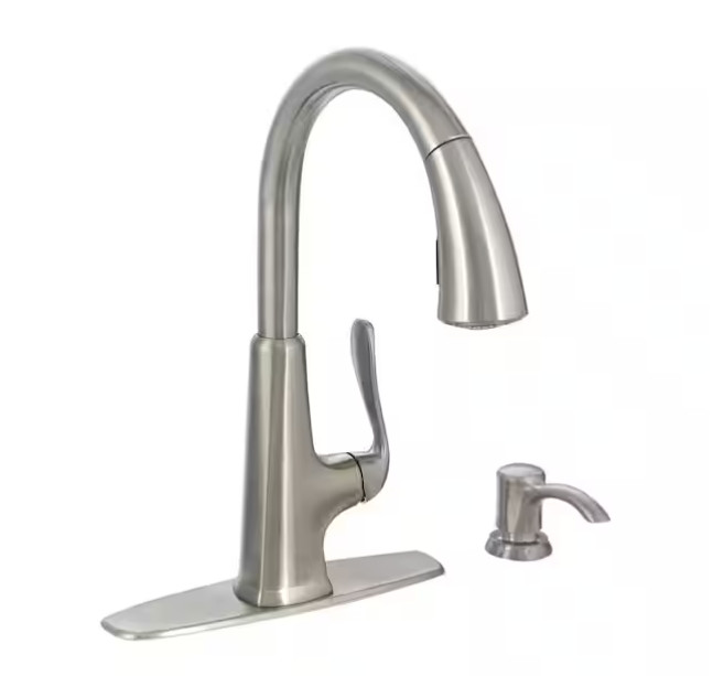 Pfister Single-Handle PullDown Sprayer Kitchen Faucet Stainless Steel F-529-7PDS