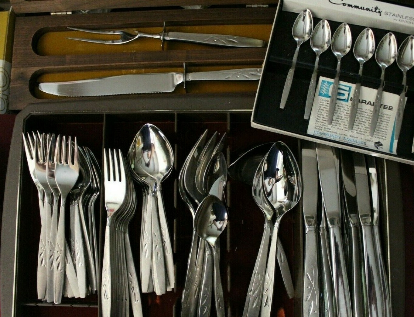 Oneida WILL O' WISP Open Stock - You Choose Set of 4 or Serving Piece Stainless gallery