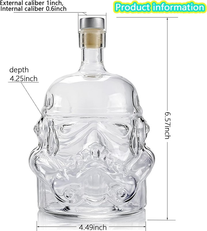 Creative 750ML Whiskey Decanter with Glass & Tongs - Ideal for Special Occasions gallery