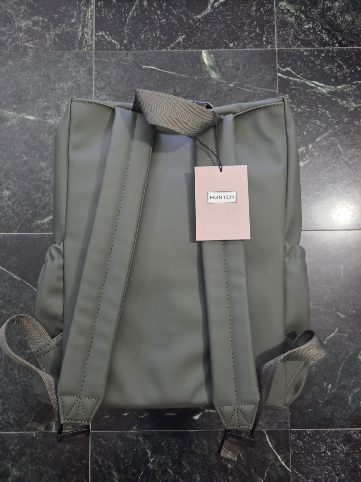 Hunter Top Clip Backpack Smooth Green New with Tags 2