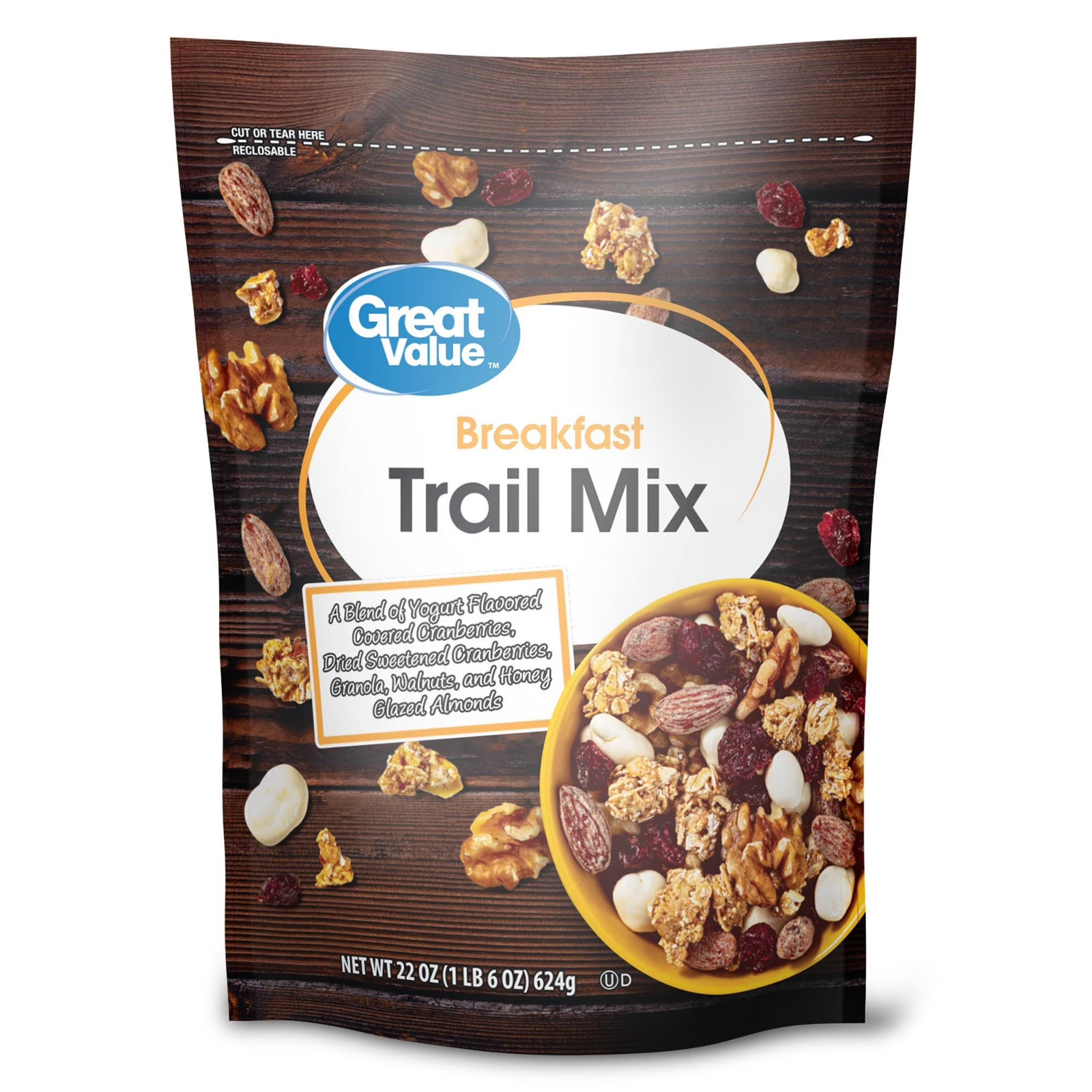 Great Value Breakfast Blend Trail Mix – 22 oz Pack... gallery