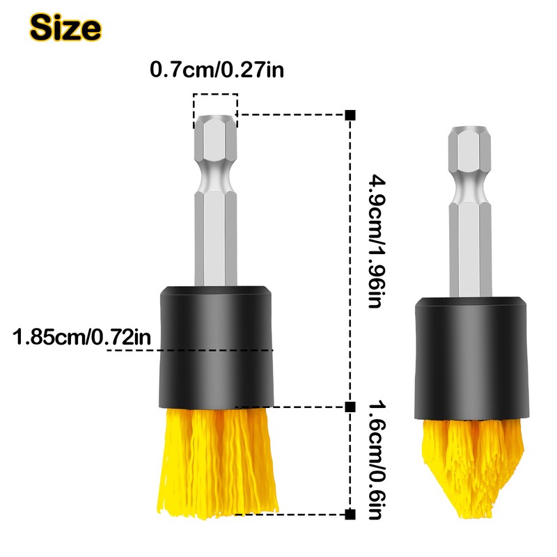 4X Drill Brush Set Power Scrubber Attachments Car Carpet Tile Grout Cleaning Kit gallery