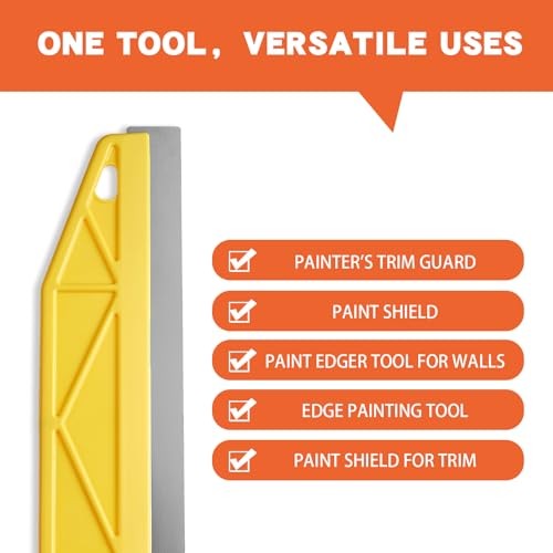 Painter's Trim Guard 12 Inch Paint Shield, Edge Painting Tool for Walls, Yellow gallery