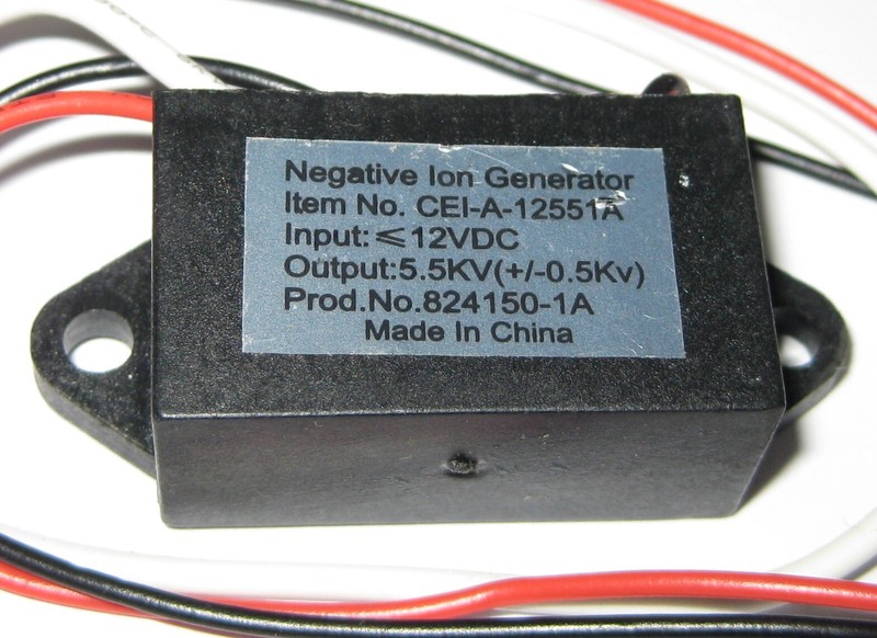 Small Negative Ion Generator - 12 VDC - 5.5 kV Output – Produces 3 Million Ions gallery
