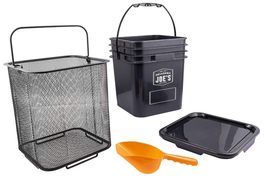 Oklahoma Joe’s Pellet Bucket Kit, Black, Model 5159038W01 gallery
