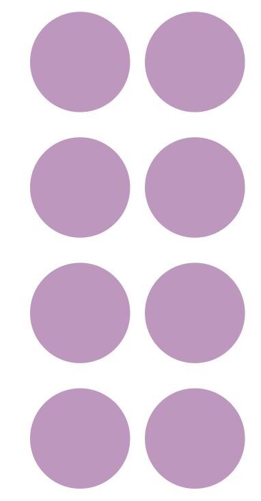 2" Lilac Round Label Dots Stickers Color Coding Inventory 2 Inch Dot gallery