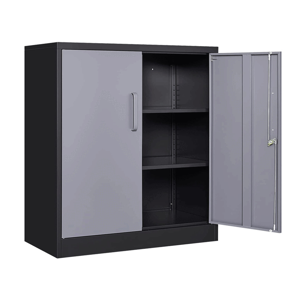 Metal Storage Cabinet with Adjustable Shelves and Locking Doors for Home Garage gallery