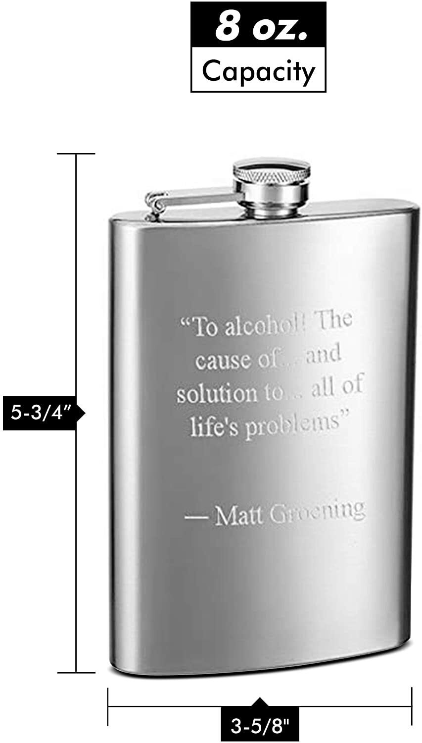 Personalized Hip Flask, Custom Engraved Etching, Special Occasions and Weddings gallery