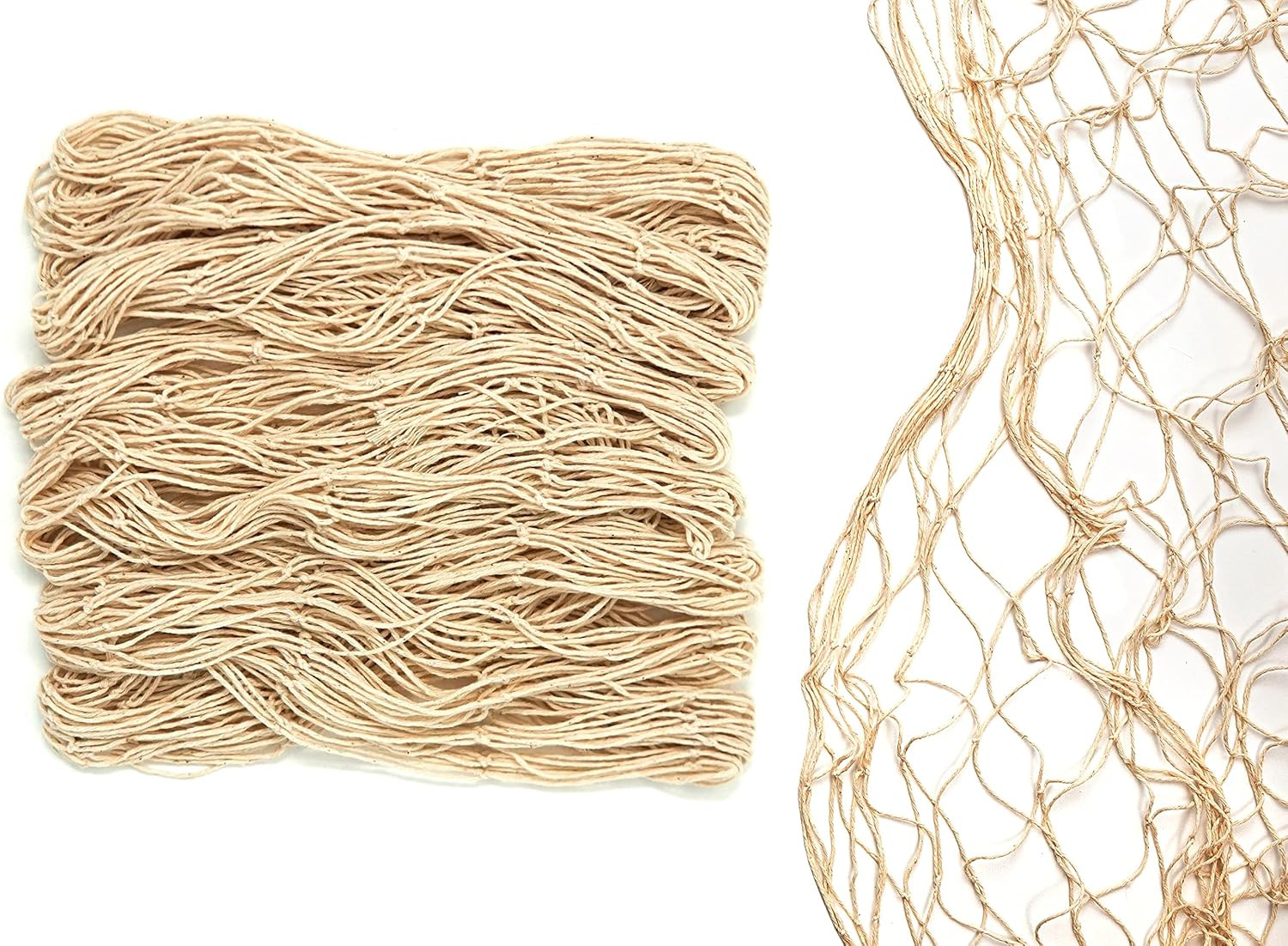 Netting Decoration, Fish Net Party Decor Natural Color Cotton Netting 48' X 144' gallery