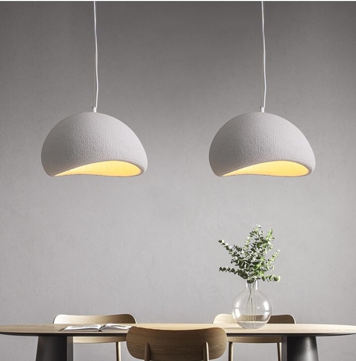 30cm Modern Pendant Light Matte White E26 for Dining Room Kitchen Island