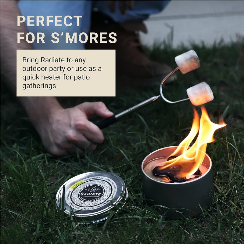 Lightweight White Firepit Campfire - 2 Hours Burn gallery