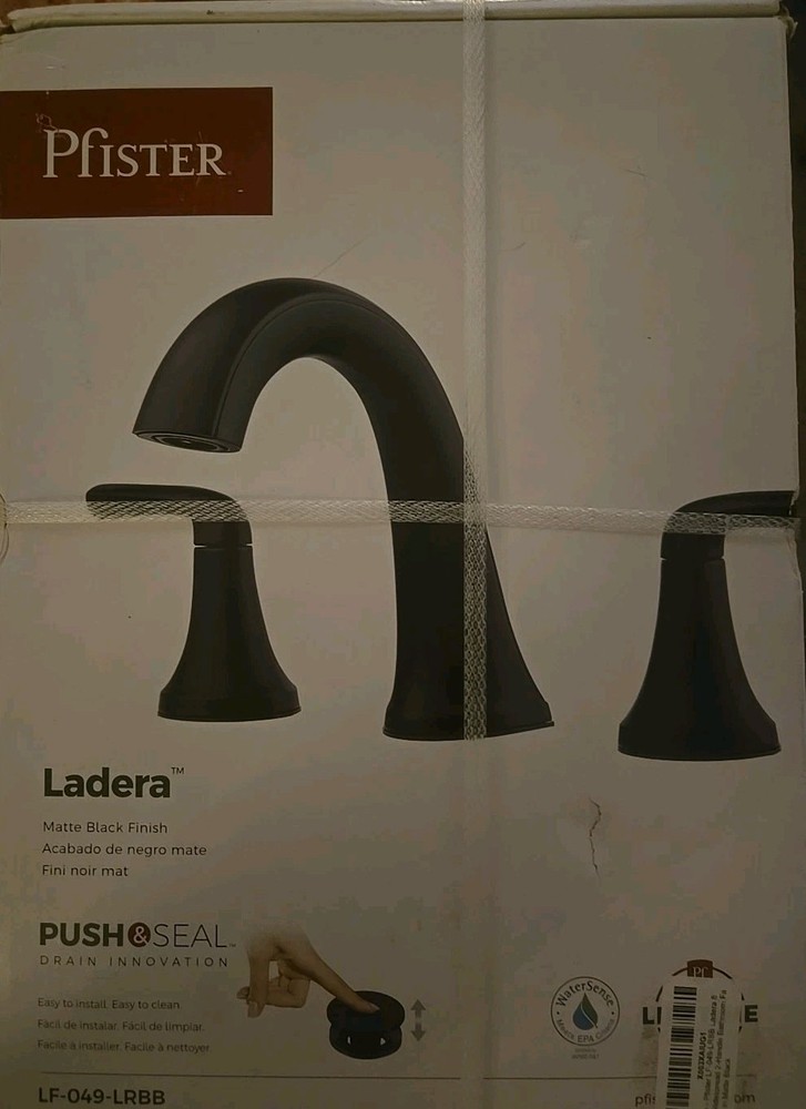 Pfister Ladera 8 in. Widespread 2-Handle Bathroom Faucet in Matte Black Finish