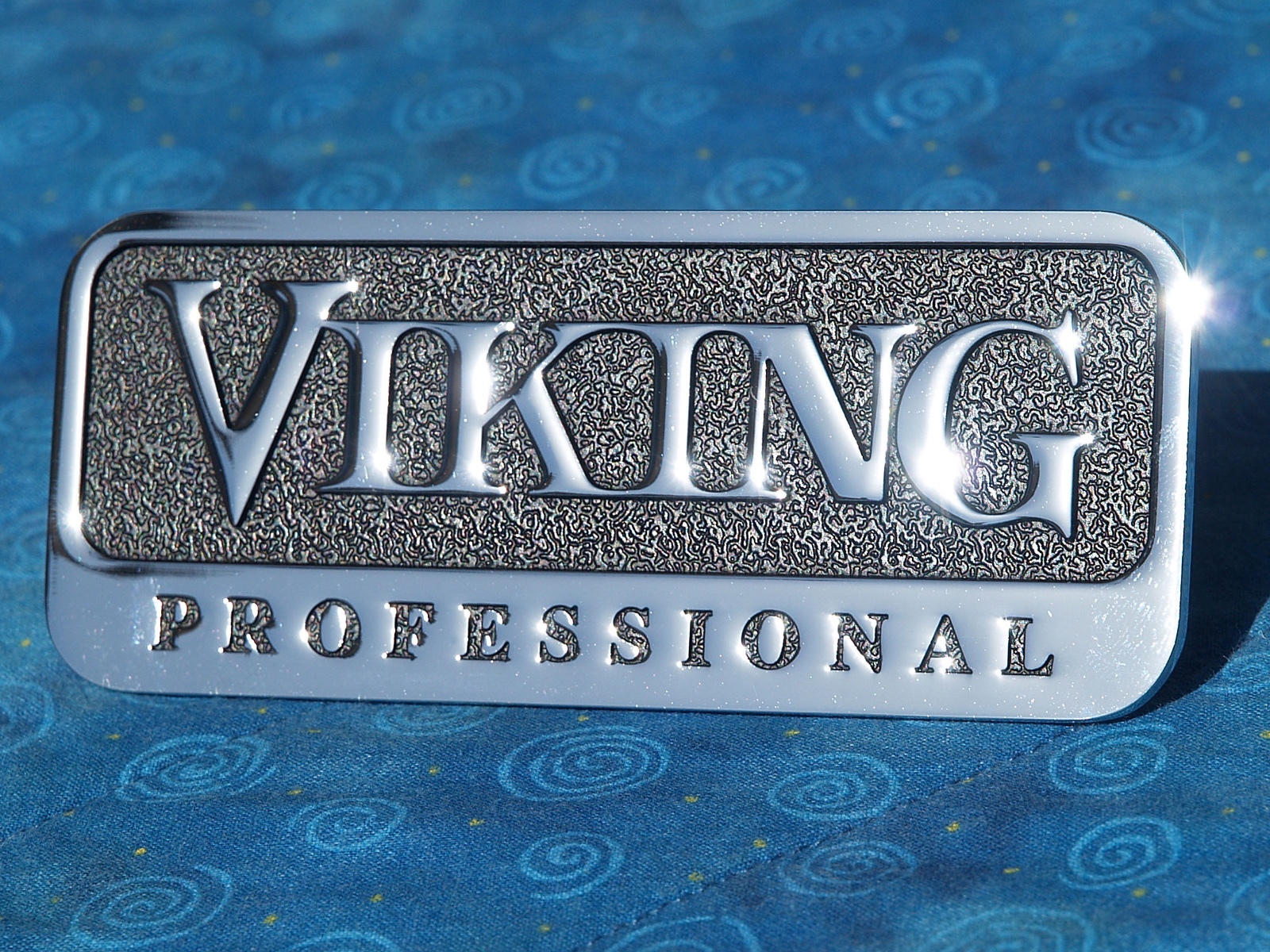 Viking Professional OEM 4.5" Metal Emblem Logo Badge Self Adhesive Nameplate gallery