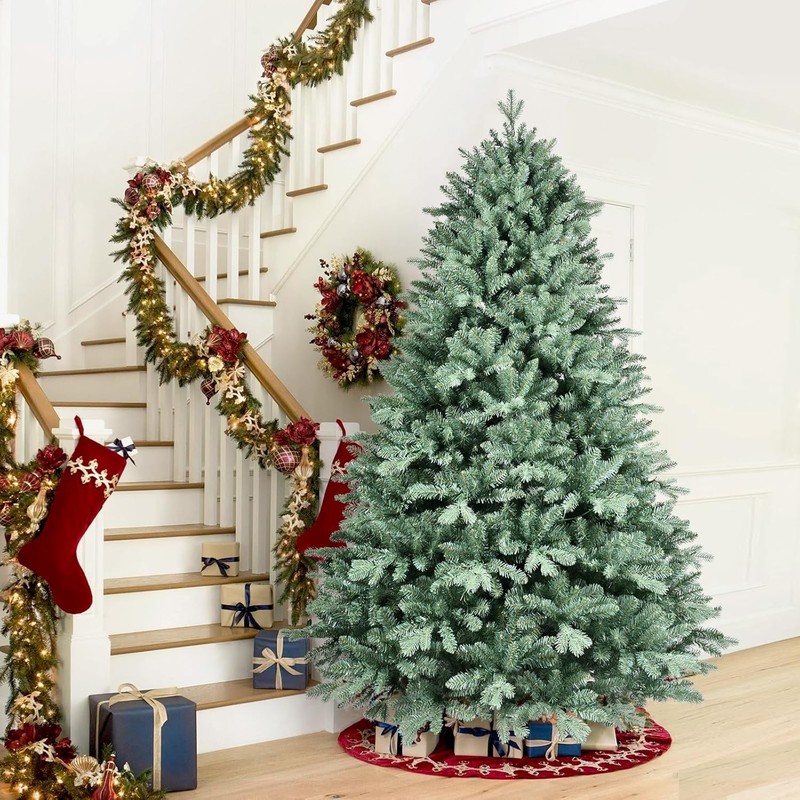 7FT Artificial Spruce Christmas Tree - 2518 PE&PVC Branch Tips - Metal Stand gallery