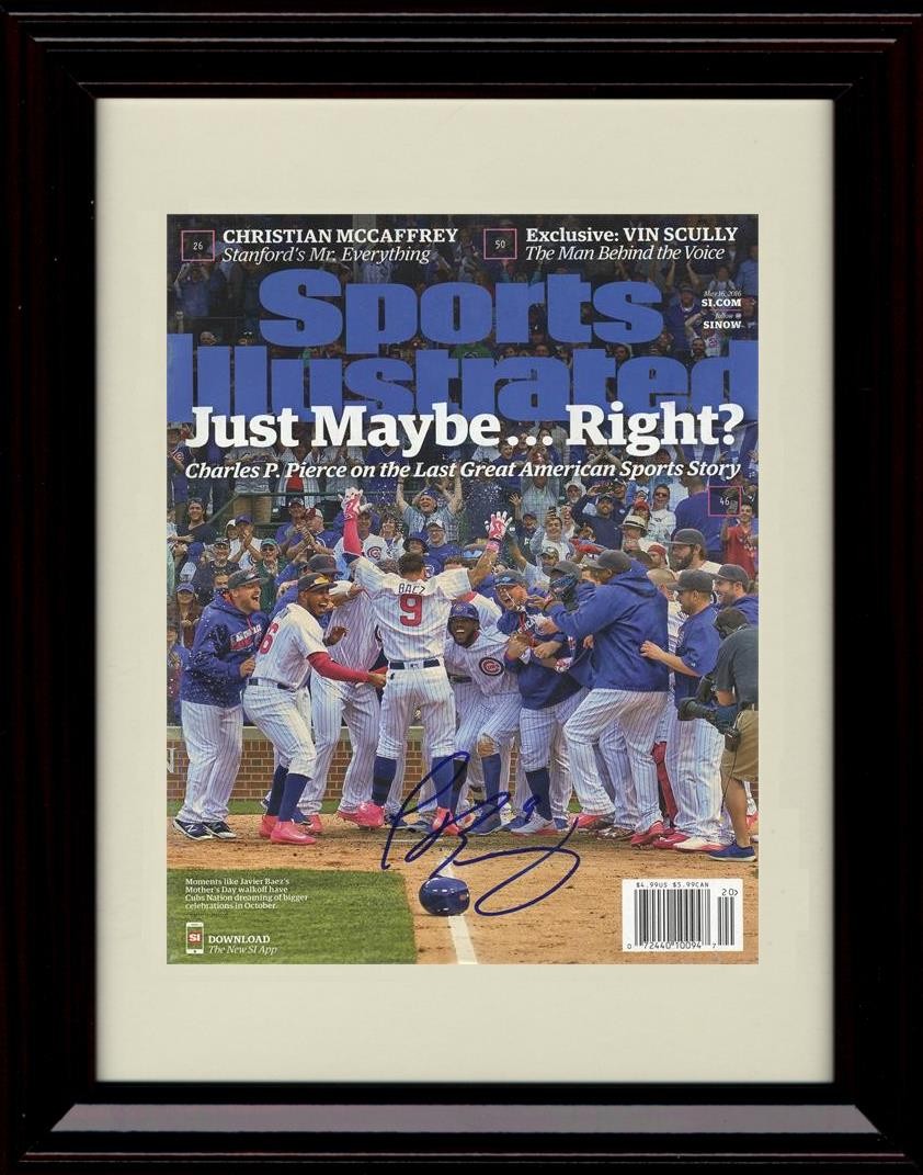 Javier Baez Framed 8x10 Print - Chicago Cubs - 2016 Sports Illustrated gallery