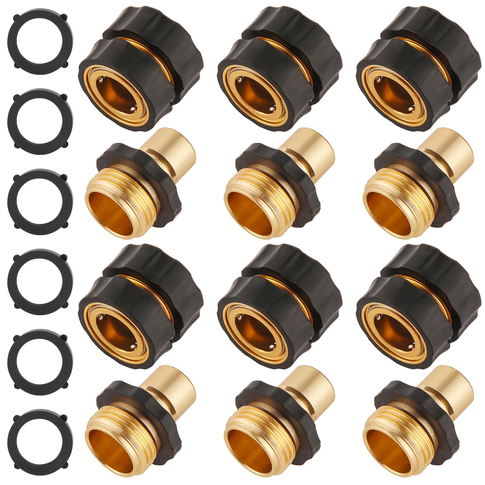 BILAL 6 Set Quick Connect Hose Fittings for Garden Hose Quick Connector with ... gallery