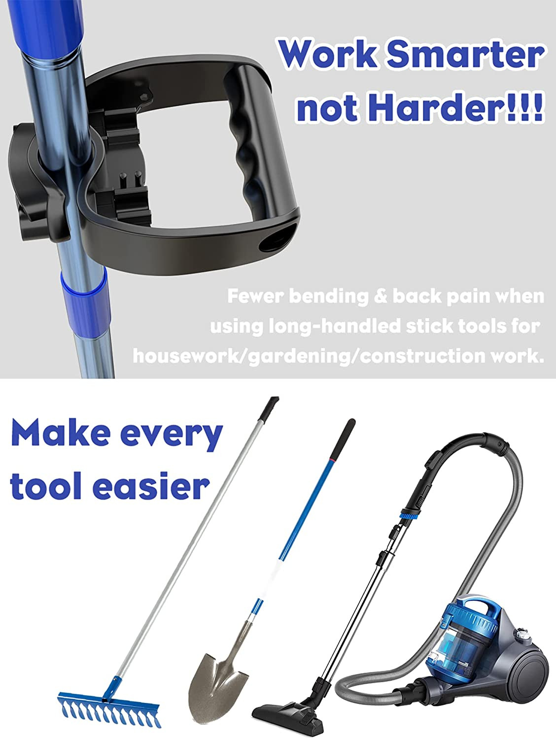 Garden Shovel Handle Attachment Labor Saving Tool Handle Grip for Back Saver... gallery