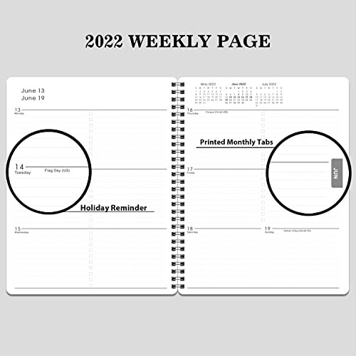 2022 Planner - Weekly & Monthly Planner 2022, Jan 2022- Dec 2022, 8" x Gray gallery