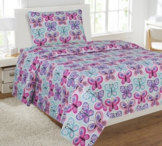 Fancy Collection Butterfly Blue/Turquoise Purple Lavender Girls/Teens/Adults gallery