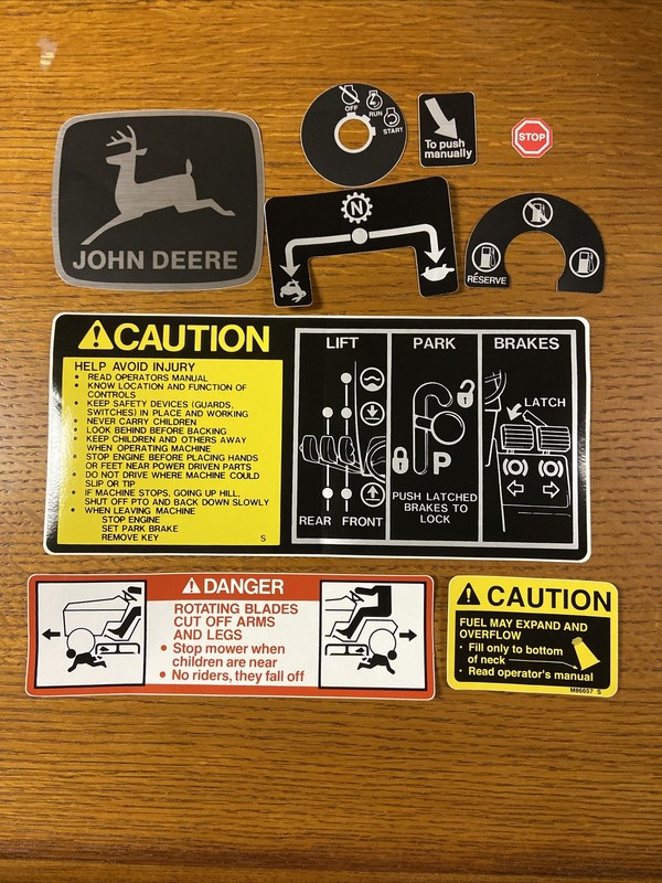 John Deere 318 Tractor Decal Set gallery