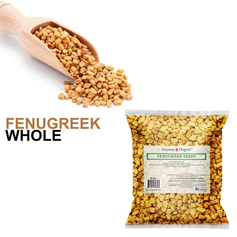 2lb. Fenugreek Seeds Trigonella foenum-graecum (Methi) Seed 100% Raw Bulk Lot gallery