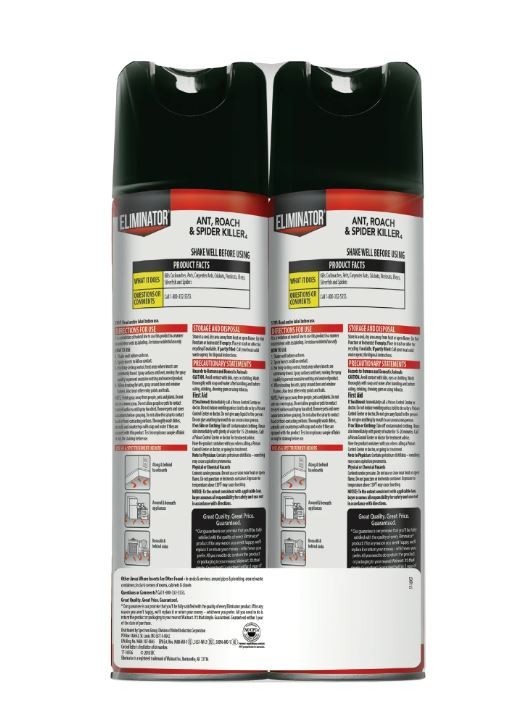Eliminator Ant, Roach & Spider Killer4, Aerosol Spray, 2/20-Ounce gallery