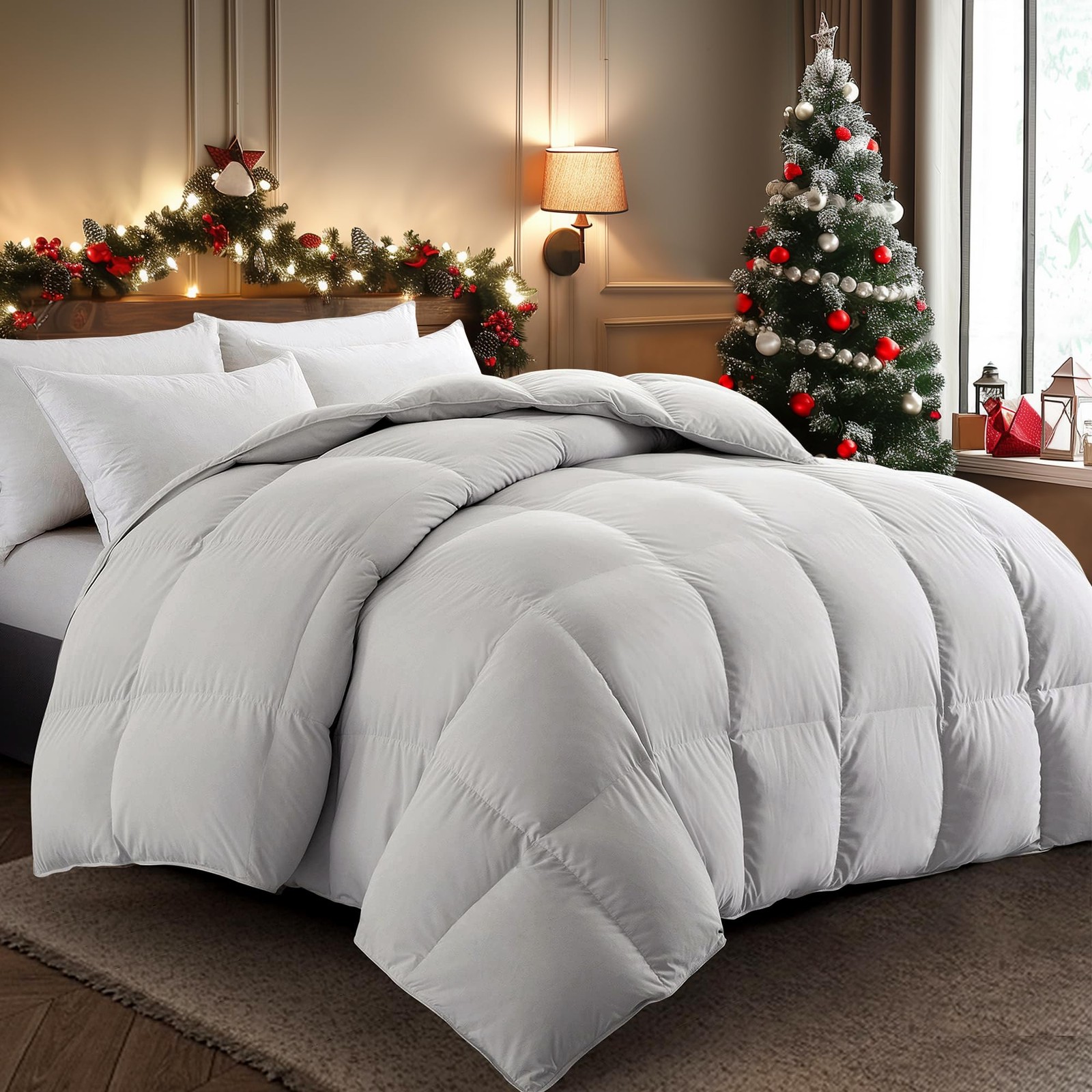 Puredown Feather Comforter Twin Size All Season Duvet Insert Hotel Collection gallery